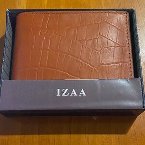 Tan Leather Card Holder for Men